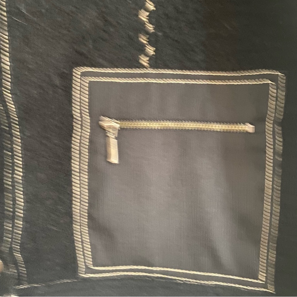 Chico's Boiled Wool Jacket Black Button Front Box… - image 7